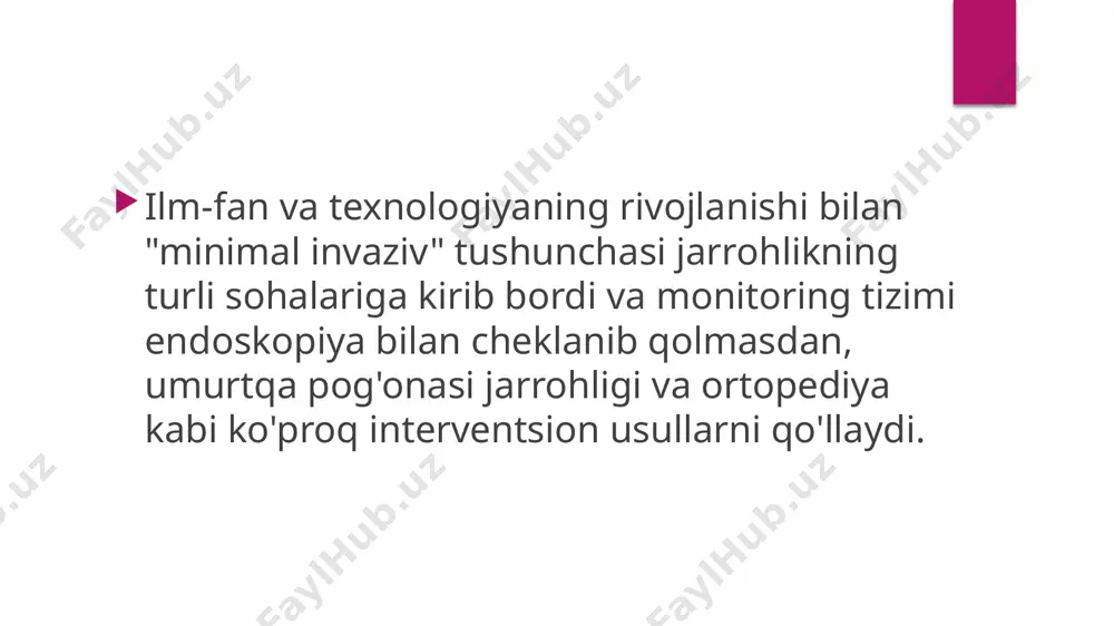 jarrohlik kasalliklarida minimal invaziv jarrohlik - Page 4