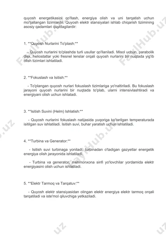 og'langan 36 ta kamerani o'z ichiga oladi. quyosh panelini 24 voltli chiqishi uchun sozlash mumkin bo'lsa, 72 ta kameralar bo'ladi, shuning uchun 36 ta har ikkala 12 voltsli guruhlar ko'pincha ketma-ket ulanishi mumkin, bu odatda quyosh panelini 24 sariqqa chiqarish imkonini beradi. yuk ostida (masalan, batareyalarni zaryadlashda), bu kuchlanish 12 dan 14 voltgacha tushadi (12 voltli konfiguratsiya uchun) va bu o'lchamdagi panel uchun 75 dan 100 vattgacha. bir nechta quyosh paneli mavjud kuchlanishni oshirib (ko'proq kuch) parallel ravishda kabel orqali ulanishi mumkin va 24, 48 va hatto undan yuqori kuchlanish tizimlarini kuchaytirish uchun ketma-ket simlar bilan ulanishi mumkin. quyosh panellarida yuqori voltli chiqishni ishlatishning afzalligi shundaki, elektr quvvati quyosh panelidan zaryadlovchilarga va batareyalarga o'tkazish uchun kichikroq o'lchamdagi simlardan foydalanish mumkin. oxirgi bir necha yil ichida mis yuqori darajada o'sganligi sababli, katta mis kabeli va kabel sotib olish juda qimmat. (shuning uchun bugun pensiyalar asosan sinkdan tayyorlanadi). quyosh panellarining 3 asosiy …