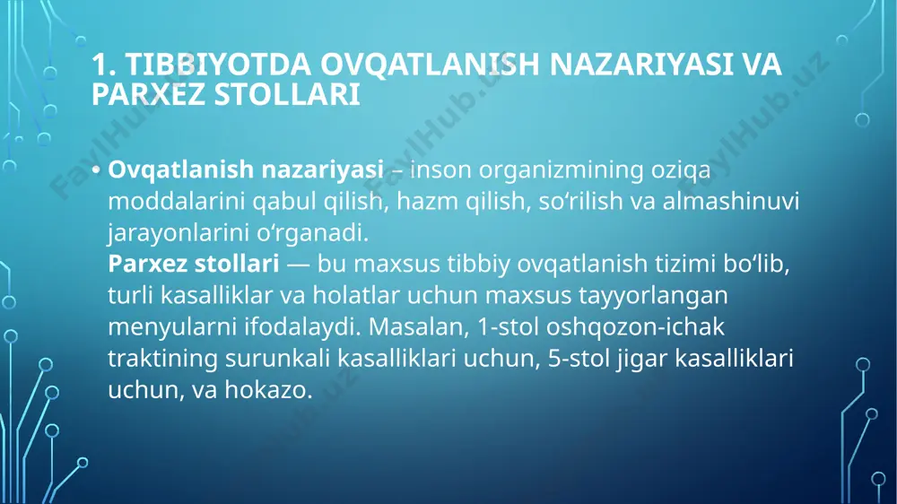 tibbiyotda ovqatlanish nazariyasi va parxez stollari - Page 3