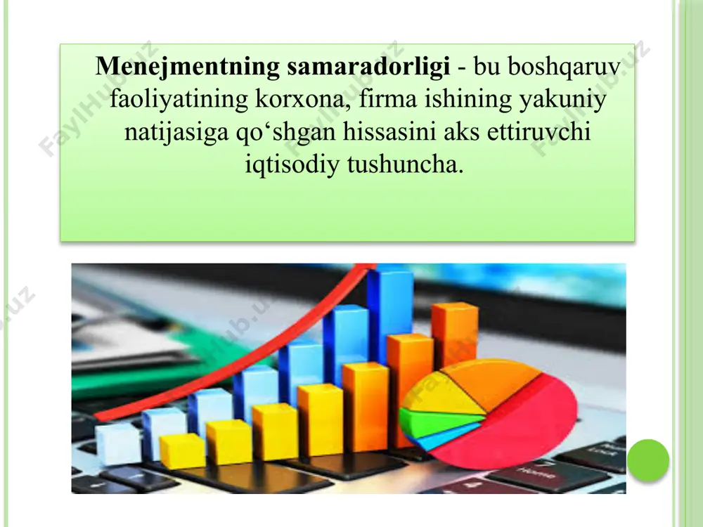 irilganligi. m.vudkok va d.frensis menejment samaradorligiga rahbar-menejer ishining sifati va muvaffaqiyatli boshqarishga tо‘sqinlik qiluvchi cheklovlar: 1.о‘zini boshqara olmaslik; 2. shaxsiy qadriyatlarning yо‘qotilganligi; 3. noaniq shaxsiy maqsadlar; 4.mustaqil rivojlanishdan tо‘xtash; 5. muammolarni hal etish kо‘nikmalarining yetishmasligi; 6. ijodiy yondashuvning yetishmasligi; 7.insonlarga ta’sir kо‘rsata olmaslik; 8. zaif rahbarlik kо‘nikmalari; 9. о‘rgata olmaslik ijtimoiy samaradorlik ko’rsatkichlari buyurtmani o'z vaqtida bajarish buyurtmaning to'liq bajarilishi qo’shimcha xizmatlar ko’rsatish sotishdan keyingi xizmat (servis) etiboringiz uchun rahmat image2.jpeg image3.jpeg image4.jpeg image6.jpeg image7.jpeg image8.jpeg image9.jpeg image10.jpeg image11.jpeg image12.jpeg image13.jpeg image14.jpeg image15.jpeg image16.png image17.png image18.jpeg image19.jpeg business handshake before globe /docprops/thumbnail.jpeg