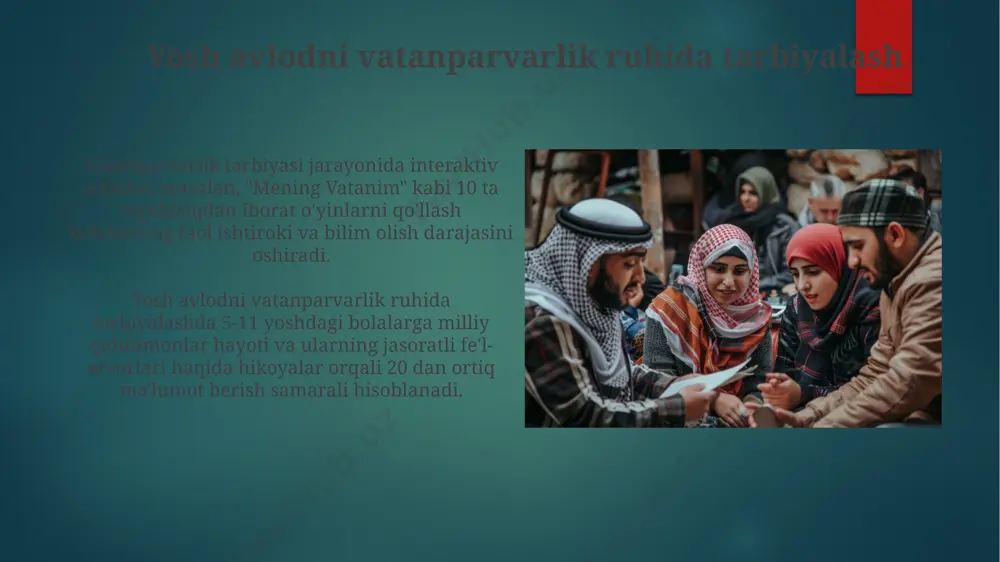 yosh avlodni vatanparvarlik ruhida tarbiyalash - Page 3