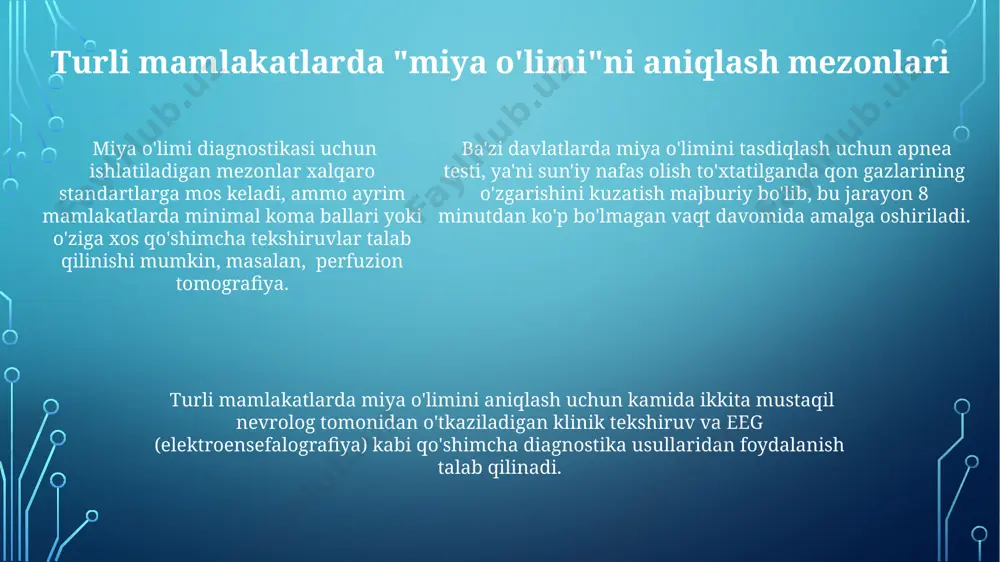 miya o'limini aniqlashga doir xalqaro va milliy qoida hamda yo‘riqnomalar - Page 5