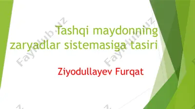 zaryadlar sistemasi — PPTX