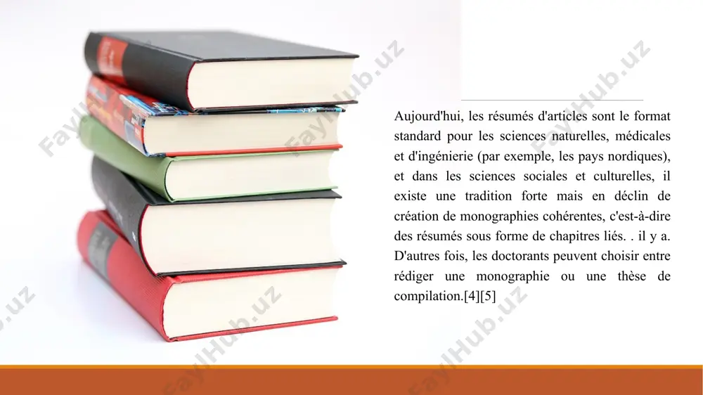 xaminés par des arbitres extérieurs au département étudiant, complétant l'examen d'audit par le personnel académique et l'opposition de thèse, garantissant ainsi les normes internationales. les chapitres d'introduction ou brefs de la thèse sur les travaux publiés doivent être rédigés par l'étudiant de manière indépendante. ils doivent inclure des explications détaillées, une bibliographie ou des informations générales sur les sources de la littérature ; placer la revue de la littérature, la portée et les conclusions des articles dans le contexte plus large de l'état actuel de la recherche internationale. ils forment une synthèse des documents joints et doivent préciser la contribution du doctorant si les articles sont rédigés par plusieurs auteurs. ils ne doivent pas fournir de nouveaux résultats, mais peuvent combiner les résultats de plusieurs documents et fournir une synthèse de nouvelles conclusions. ils peuvent compléter les articles avec le cadre choisi, la motivation des problèmes de recherche, les objectifs …