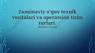 bulut texnologiyalari ta'limda — PPTX