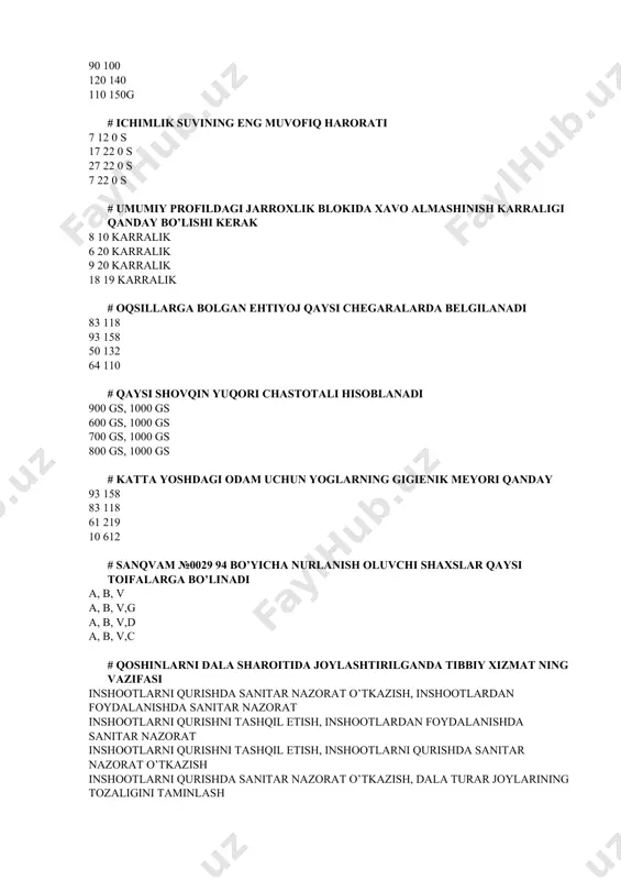 rni korsating aholini etarlicha ichimlik suvi bilan taminlanmaganligi, suv manbalarining tanqisligi, manbalarning ifloslanganligi vodoprovod suvi bilan taminlanganlik suv manbalarining uzoqligi va shorlanganligi manbalarning ifloslanganligi va manbalardan foydalanishdagi texnik qiyinchiliklar # tabiiy radioaktivlik qaysi 4 ta malumot nomi bilan ifodalanadi aktiniy oilasining radiaktiv izotoplar bilan,40 k, 48 sa, 87ru, 14 s, 3n radioaktiv elementlar bilan ifodalangan, uran oilasining radiaktiv izotoplar bilan,toriy oilasining radiaktiv izotoplar bilan plutoniy oilasining radiaktiv izotoplar bilan, berilliy oilasining radiaktiv izotoplar bilan, vanadiy toriy oilasining radiaktiv izotoplar bilan berilliy oilasining radiaktiv izotoplar bilan aktiniy oilasining radiaktiv izotoplar bilan,40 k, 48 sa, 87ru, 14 s, 3n radioaktiv elementlar bilan ifodalangan vanadiy40 k, 48 sa, 87ru, 14 s, 3n radioaktiv elementlar bilan ifodalangan, uran oilasining radiaktiv izotoplar bilan, # atmosfera havosining tabiiy radioaktivligini hosil qiluvchi 4 ta izotop gazlarni korsating aktinon, radon,taron , ularning parchalanish mahsulotlari kalsiy radon,taron ,ularning parchalanish mahsulotlari kaliy uglerod 14 aktinon, radon,taron uglerod 14 aktinon, radon,taron …