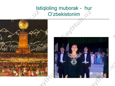 istiqloling muborak - hur o’zbekistonim — PPT