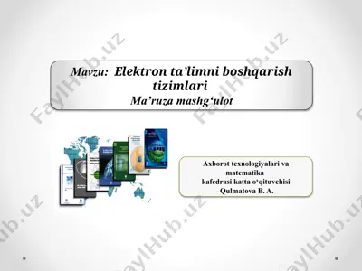 elektron ta’limni boshqarish tizimlari — PPTX