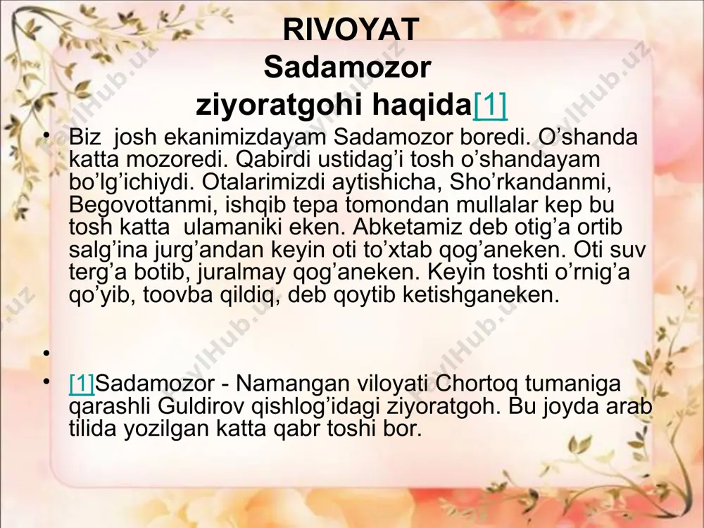 folklor amaliyoti davrida yozib olingan ma’lumotlardan nаmunаlаr - Page 3