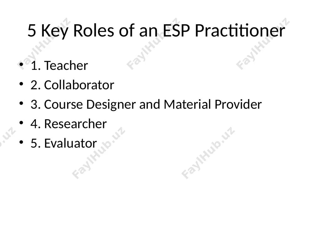 esp practitioner roles presentation - Page 3
