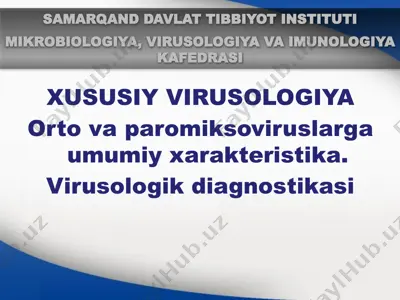 xususiy virusologiya — PPTX