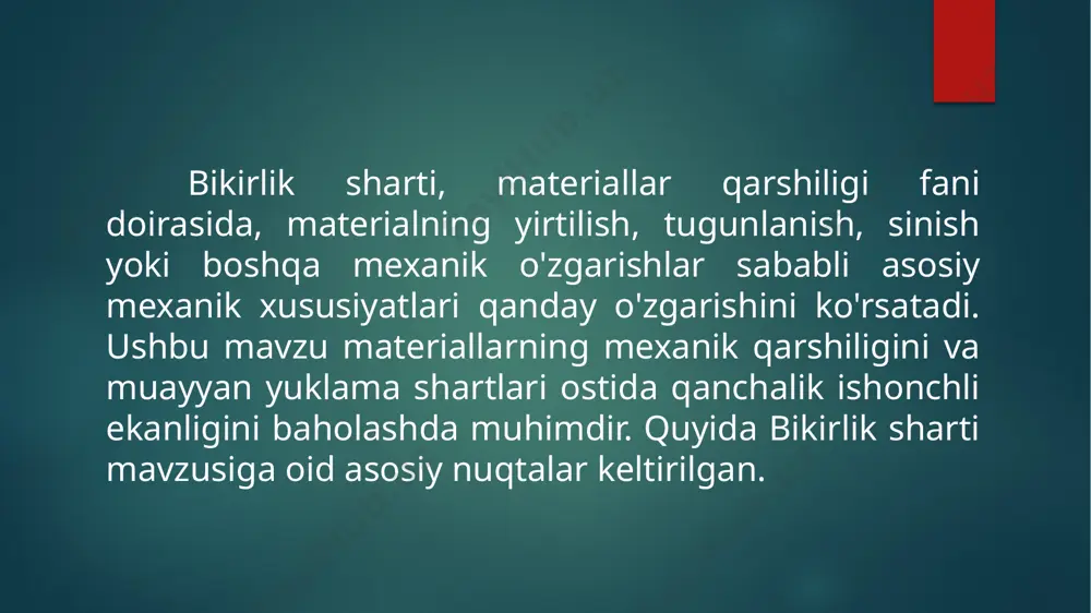 hlarni aniqlaymiz. chap ustunning birnchi, ikkinchi va uchinchi oralig‘ida hosil bo‘lgan kuchlanishlarni aniqlasak, ular tegishlicha quyidagilarga teng bo‘ladi: i chap  6500 78,5  83 n / sm 2  8,3 10 5 kn / m 2 ; ii chap  6500  10500 78,5  17000 78,5  216,6 n / sm 2  21,6 10 5 kn / m 2 ; iii chap  6500  10500  5000 78,5  12000 78,5  152,86624 n / sm 2  15,3 10 5 kn / m 2 . o‘ng ustunning birinchi, ikkinchi va uchinchi oralig‘ida hosil bo‘lgan kuchlanishlarni aniqlasak, ular tegishlicha quyidagilarga teng bo‘ladi:    /docprops/thumbnail.jpeg