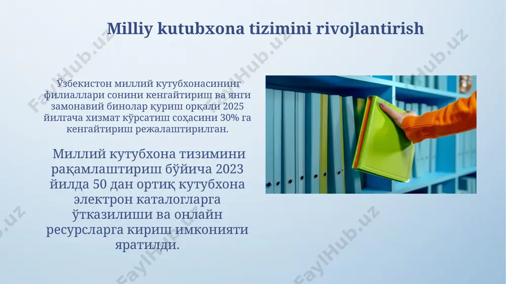 oʻzbekistonda kutubxona sohasida amalga oshirilayotgan islohotlar - Page 4