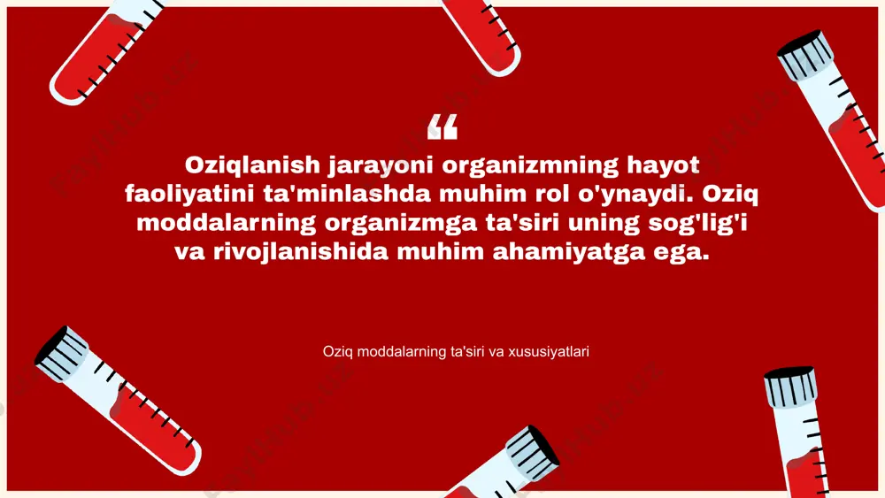 q. masalan, ko'plab antibiotiklar ichak orqali adsorbsiya qilinadi va infeksiya bilan kurashishda o'z vazifasini bajaradi. shuningdek, aktiv uglerod kabi moddalar toksinlarni adsorbsiya qilishda qo'llaniladi. adsorbsiya jarayoni va davolash usullari adsorbsiya jarayoni davolashda adsorbsiya jarayoni tibbiyotda toksik moddalarni organizmdan chiqarish va dori vositalarining ta'sirini kuchaytirishda qo'llaniladi. bu jarayon orqali organizmda zararli moddalar, masalan, zaharlar yoki ortiqcha suyuqliklar samarali ravishda adsorbsiya qilinadi, bu esa bemorlarning ahvolini yaxshilashga yordam beradi. dori vositalarida adsorbsiya dori vositalarida adsorbsiya jarayoni ko'plab dori preparatlarida qo'llaniladi, masalan, aktivlashtirilgan karbonni o'z ichiga olgan dori vositalari. bu adsorbentlar toksik moddalarni ushlab qolish orqali dorining samaradorligini oshiradi va organizmga kirish jarayonini yaxshilaydi. bunday dori vositalari, odatda, tez ta'sir ko'rsatadi. xususiyatlar va afzalliklar adsorbsiya jarayonining asosiy afzalliklari orasida uning tezligi, samaradorligi va xavfsizligi mavjud. bu jarayon dori vositalarini organizmda uzoq vaqt saqlashga yordam beradi, shuningdek, dori ta'sirini kuchaytiradi. masalan, ko'plab dori vositalari uchun adsorbsiya jarayoni bemorlarning davolanish jarayonini tezlashtirishga yordam beradi. kelajakdagi …