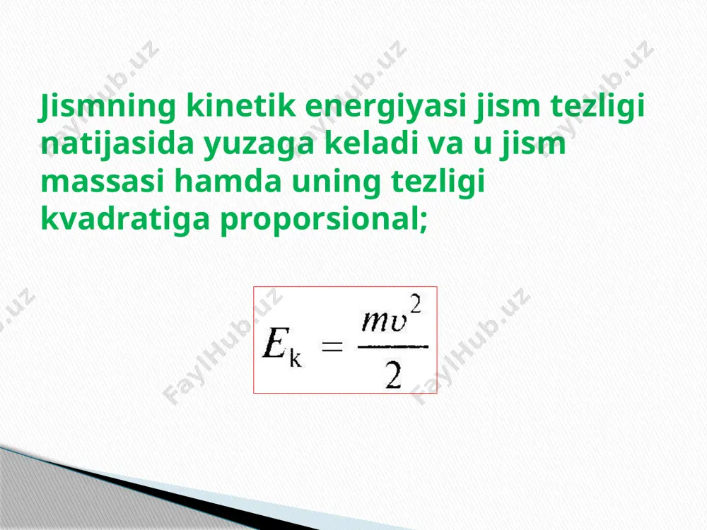 mexanik energiyaning saqlanish qonuni - Page 5