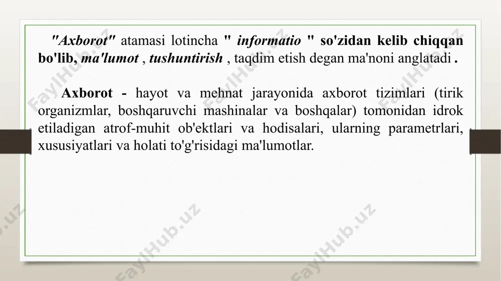 aydigan raqamli kompyuterlar ; hisoblangan miqdorlarning analoglari bo'lgan doimiy o'zgaruvchan jismoniy miqdorlarni (elektr kuchlanish, vaqt va boshqalar) qayta ishlovchi analog kompyuterlar har qanday kompyuter dasturi individual buyruqlar ketma-ketligidir . buyruq kompyuter tomonidan bajariladigan operatsiya tavsifidir. qoida tariqasida, ko'rsatma o'z kodi (belgisi), manba ma'lumotlari (operandlar) va natijaga ega . berilgan kompyuter tomonidan bajariladigan buyruqlar majmuasi ushbu kompyuterning buyruqlar tizimi deb ataladi . https://www.youtube.com/watch?v=xs8c8pyrseo http://it-uroki.ru/uroki/urok-2-vidy-kompyuterov.html zamonaviy kompyuterlarning xilma-xilligi juda katta. ammo ularning tuzilmalari umumiy mantiqiy printsiplarga asoslanadi , bu esa har qanday kompyuterda quyidagi asosiy qurilmalarni ajratib ko'rsatishga imkon beradi : xotira (xotira qurilmasi, xotira); boshqaruv bloki (cu) va arifmetik mantiq birligi (alu) ni o'z ichiga olgan protsessor ; kiritish qurilmasi ; chiqish qurilmasi . ushbu qurilmalar aloqa kanallari orqali ulanadi, ular orqali ma'lumot uzatiladi. xotira funktsiyalari: boshqa qurilmalardan ma'lumot olish ; ma'lumotlarni eslab qolish ; mashinaning boshqa qurilmalariga so'rov bo'yicha ma'lumot berish . https://www.crucial.ru/articles/about-ssd/ssd-vs-hdd https://ru.wikipedia.org/wiki/%d0%9a%d0%be%d0%bc%d0%bf%d1%8c%d1%8e%d1%82%d0%b5%d1%80%d0 %bd%d0%b0%d1%8f_%d0%bf%d0%b0%d0%bc%d1%8f%d1%82%d1%8c protsessor xususiyatlari: arifmetik va mantiqiy …