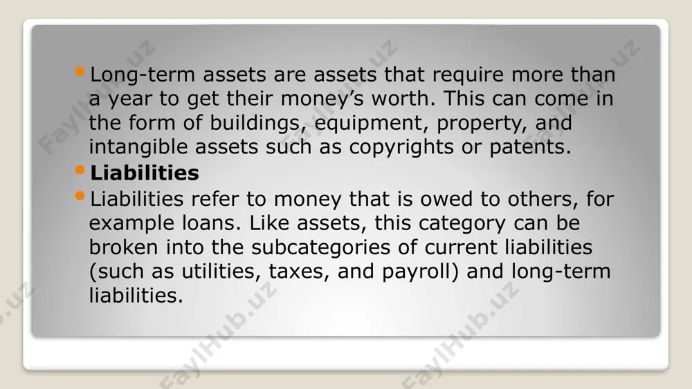 assets liabilities and the balance sheet - Page 5