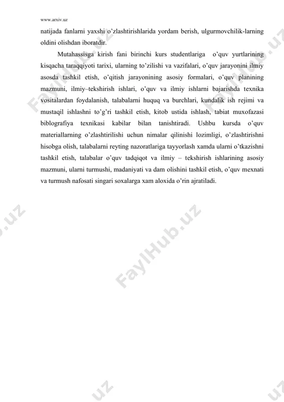 mutahassislikka kirish fani va uning vazifalari - Page 5