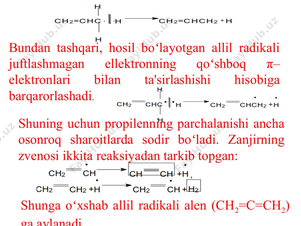 gazli fazada alkenlarning termik oʻzgarishlari - Page 5
