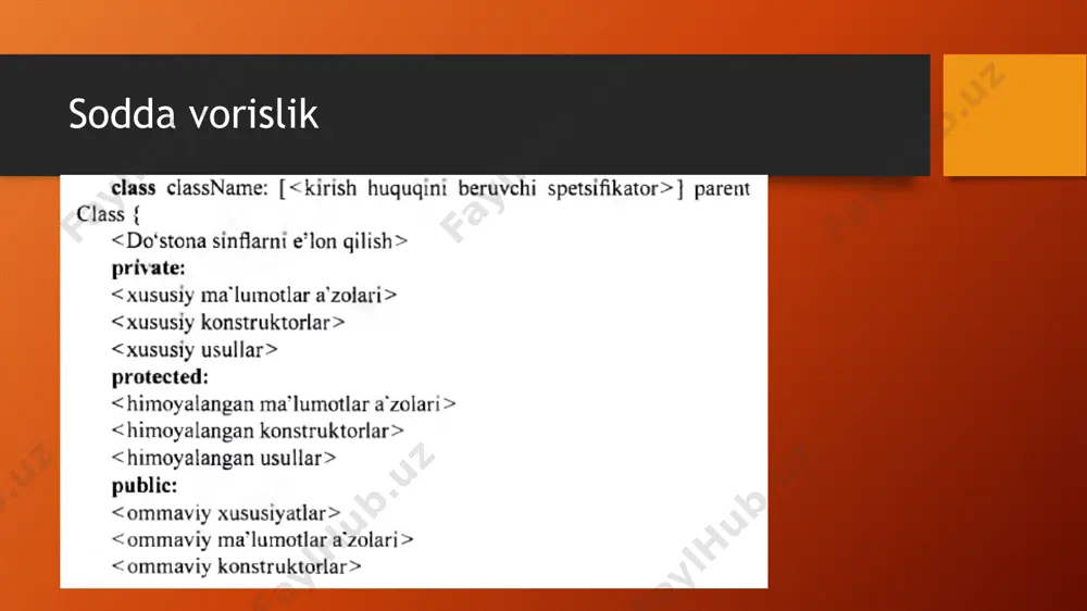 vorislik usullari, mexanizmlari va yangi tiplarnianiqlash - Page 3