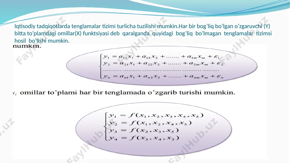 tenglamalar tizmi ko‘rinishidagi ekonometrik modellar - Page 4