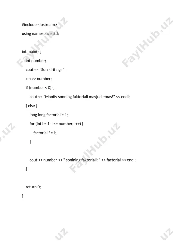 dasturlash asoslari fanidan joriy nazorat bilet - Page 4