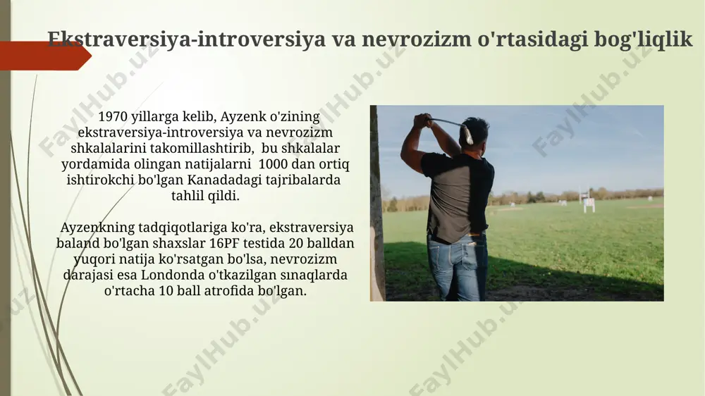 "ekstroversiya-introversiya va neyrotizimni aniqlash" - Page 4
