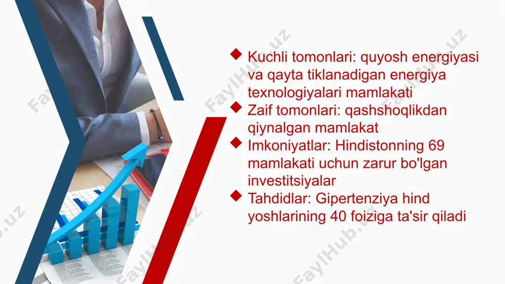 indistonga toʻgʻridan-toʻgʻri xorijiy investitsiyalar (tdi) 74,4 milliard dollarni tashkil etdi. to'g'ridan-to'g'ri investitsiyalar oqimining yetakchi tarmoqlari xizmat ko'rsatish sohasi, kompyuter sanoati va telekommunikatsiya sanoati edi. hindiston bir necha davlatlar, jumladan asean, safta, mercosur, janubiy koreya, yaponiya va muzokaralar bosqichida bo'lgan boshqa davlatlar bilan erkin savdo shartnomalariga ega.xizmat ko'rsatish sohasi yaimning 50 foizini tashkil qiladi va eng tez rivojlanayotgan soha bo'lib qolmoqda, sanoat sektori va qishloq xo'jaligi sektori esa ishchi kuchining ko'p qismini ish bilan ta'minlaydi.bombey fond birjasi va milliy fond birjasi bozor kapitallashuvi bo'yicha dunyodagi eng yirik fond birjalaridan biridir.hindiston dunyodagi oltinchi yirik ishlab chiqaruvchi bo'lib, global ishlab chiqarishning 3% ni tashkil qiladi va 57 milliondan ortiq kishini ish bilan ta'minlaydi.hindiston aholisining qariyb 66% qishloqlarda yashaydi va hindiston yalpi ichki mahsulotining taxminan 50% ni tashkil qiladi. u 593,279 milliard dollarlik valyuta zaxiralari bo'yicha dunyoda to'rtinchi o'rinda turadi. hindiston yalpi ichki mahsulotning 86 foizini tashkil etadigan yuqori davlat qarziga ega, uning fiskal …
