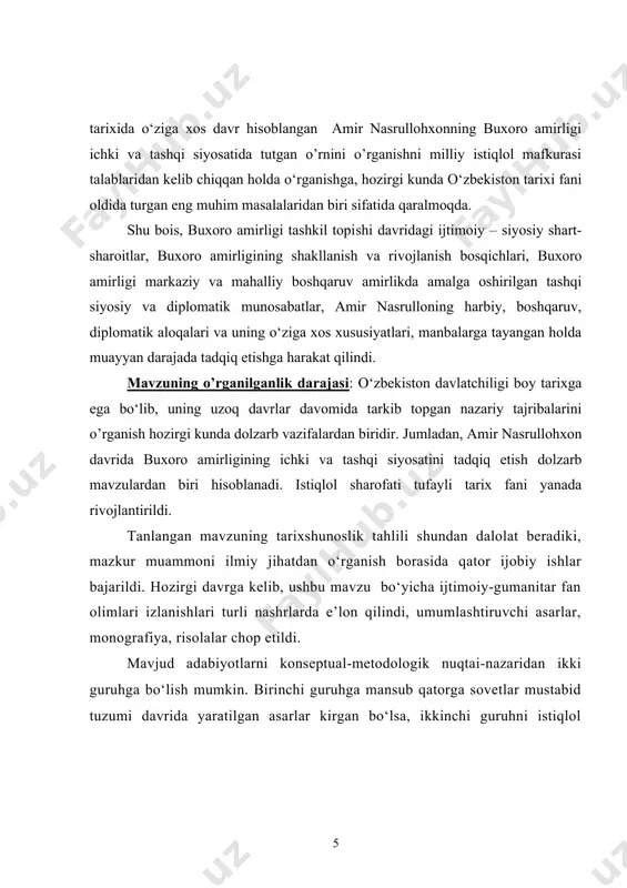 atida, jamiyat hayotida keskin o‘zgarishlarni ro‘y berishiga hamda muayyan islohotlarni amalga oshishiga olib keladi. binobarin, buxoro davlatida ham hokimiyatning ashtarxoniylar su​lolasidan mang‘itlar vakillari qo‘liga o‘tishi ma’lum bir omillar​ning ta’siri ostida ro‘y bergan. buxoro davlatchiligi tarixida so​dir bo‘lgan ushbu jarayonlarning mazmun va mohiyatini o‘rganishda ilmiy jamoatchilik o‘rtasida turli xil yondashuvlar ilgari surila​di. tarixiy manbalardan ma’lumki, ashtarxoniylar sulolasi hukm surgan davrda, ayniqsa, uning oxirgi vakillaridan biri abulfayz​xon hukmronligi yillarida (1711-1747) davlatda o‘zboshimchalik, boshboshdoqlik, o‘zbek qabila-urug‘lari o‘rtasida hokimiyat uchun ku​rash, ayrim hududlarning mustaqillikka bo‘lgan intilishlarining kuchayishi bilan bog‘liq holatlar buxoro davlatini ham ichki ham tashqi siyosatda to‘la tanazzul yoqasiga olib kelgan edi. jamiyat hayo​tida bunday muammolarning yuzaga kelishiga asosiy sabablardan bi​ri – ashtarxoniylar sulolasining so‘nggi vakili abulfayzxonning davlatni boshqarishdagi rolining pasayganligi va uning yetarli boshqaruv qobiliyatiga ega emasligida edi. sharqshunos anke fon kyugelgen ma’lumotlariga e’tibor qaratadigan bo‘lsak, ashtarxoniylarning so‘nggi vakillari davlatni boshqarish, uni mustahkamlash va davlatning ichki hamda tashqi xavf​sizligi masalalariga jiddiy e’tibor …