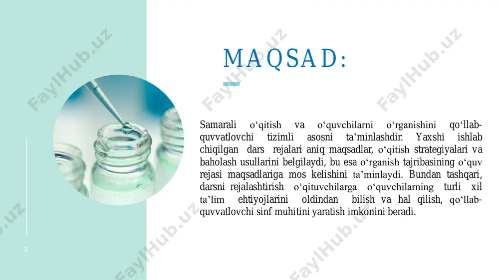 arni namoyish etadilar? tushunchalarning bajarilishi qanday mezonlar bilan baholanadi? boshqa dalillar o‘quvchilar qanday qilib boshqa dalillar (masalan, testlar, nazorat ishlari, uy vazifalari, jurnallar, kuzatishlar) orqali kerakli natijalarga erishganliklarini namoyish etadilar? o‘quvchilar qanday qilib o‘z olgan bilimlarini ko‘rib chiqishadi va baholashadi? 1 1 2-bosqichni amalga oshirishda grasps metodidan foydalanish mumkin. mavzu yorug‘lik nuri maqsad o‘quvchilar qo‘lda yasalgan buyum yoki rasm orqali yorug‘lik nurini ko‘rsatishlari kerak. rol rassom tinglovchi muzey direktori(rasmlarni sotadi) vaziyat shaxsiy natija rasm orqali yorug‘lik nurini tasvirlaydilar 1 2 muvaffaqiyat mezonlari va standartlar: bunda har bir guruh o‘z taqdimotini namoyish qiladilar va boshqa guruh a’zolari ularga baho beradilar,baho berishda kreativ yondashuvga ahamiyat beriladi.ushbu rasmda 2 ta guruhning taqdimoti solishtirilib qaysi biri kreativ ekanligi haqida o‘quvchilarga savol beriladi va birinchi rasm 1 ball bilan ikkinchi rasm esa 3 ball bilan baholandi,ya’ni ikkinchi guruh kreativ yondoshganligi aniqlandi .bu yerda dizaynga ko‘proq ahamiyat beriladi. 1 3 3-bosqich w.h.e.r.e.t.o- qayerga? deb nomlanadi. 1 …
