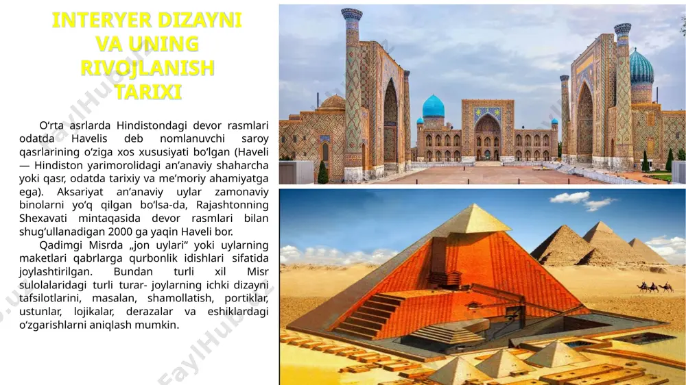 lik jihozlari sovuq va issiq suv ta'minoti, isitish, shamollatish, havoni tozalash tizimlarini o'z ichiga olishi kerak. • yumshoq (sozlanishi) yoritish, signalizatsiya tizimi, radio-televidenie, sun'iy yo'ldosh va boshqa aloqa turlari, avtomatlashtirilgan boshqaruv tizimi va boshqalar; • mehmonxona atrofi ko‘kalamzorlashtirilgan va ko‘kalamzorlashtirilgan bo‘lishi kerak. xorij mehmonxonalarining jozibadorlik bo’yicha dizaynini baholashma'lumki, landshaft dizaynining boshlanishi yerdagi jannatning tasviri bilan bog'liq. shuning uchun ham odamning uyi yonida jannat yaratish istagi so'nmaydi. obodonlashtirish bir necha o'n asrlar oldin paydo bo'lgan. to'g'ri, o'sha paytda landshaft dizayni degan narsa yo'q edi, lekin shunga qaramay, uning kelib chiqishi miloddan avvalgi 9-asrga to'g'ri keladi. e., dunyoning yetti mo'jizasidan biri, ya'ni bobilda osilgan "bobil bog'lari" bo'lganida. va bugungi kunda biz ushbu bog'lar qanday ko'rinishga ega bo'lganligi haqidagi ta'riflarni o'qishimiz mumkinligiga qaramay, ular, shubhasiz, landshaftning, xususan, bog' va park san'atining rivojlanishiga katta ta'sir ko'rsatdi. landshaft arxitekturasida klassik uslublarning eng muhim tamoyillari nafaqat asrlar o'zgarishi bilan bog'liq holda o'zgardi, balki har bir mamlakat …