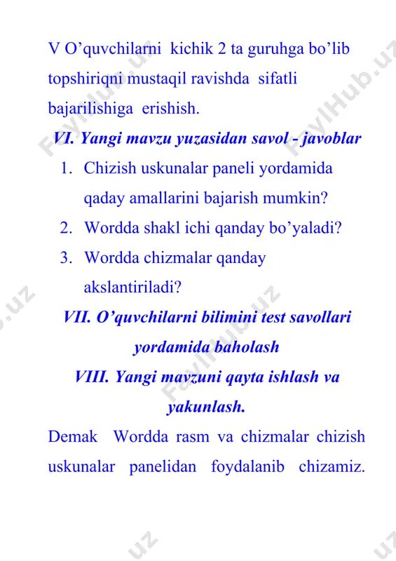 rasm va chizmalarga oid amaliy dars - Page 5