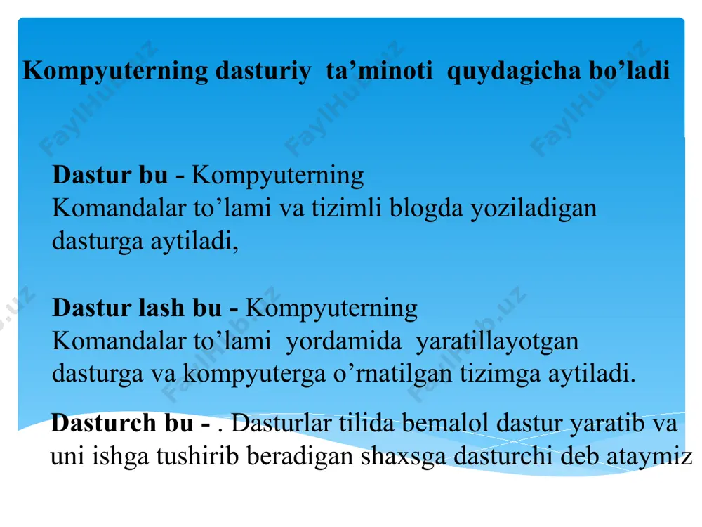 kompyuterning dasturiy ta’minoti - Page 5
