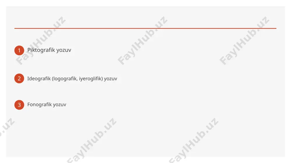ing yozuvlari dastlab qadimgi greklar tomonidan o‘zlashtirilgan. bu o‘zlashtirish jarayonida yunonlar finikiylarning yozuviga anchagina yangiliklar kiritib, keraksiz elementlami tashlab, o‘zlarining tillariga moslashtirishgan. yunonlardan bu yozuv asta sekin 0‘rta yer dengizi atrofida joylashgan boshqa xalqlarga ham tarqala boshlagan. 0‘rta asrlarda bu yozuv greklardan bolgarlarga, serblarga va ulardan ruslarga o‘tgan. yuqorida qayd qilinganidek, har bir til bu yozuvni qabul qilayotganda, mazkur tilning tovushlar tizimi talabiga binoan o‘zgartirishlar kiritgan. grafika grafika atamasi grek tilidagi «graphikos» so‘zidan olingan bo‘lib ,. «yozilgan», «ifodalangan» degan ma’nolarni anglatadi. bu harflarning yozilishi shakllarini va harf bilan tovush orasidagi munosabatni o‘rganadigan fandir. 0 ‘zbek tilining alfavitidagi ba’zi tovushlar turli grafik shakllarga ega. masalan, kirill yozuvidat harfining bosma shakli bilan yozma shakllari orasida ancha farq bor. 0‘zbek tilida b harfining so‘zdagi o‘rniga qarab, har xil talaffuz qilamiz: so‘zning boshida, yoki unli oldida u b zaylida talaffuz qilinadi, masalan, barobar, darboza va h.k. lekin ba’zida so'zning oxirida p deb talaffuz qilinadi: …