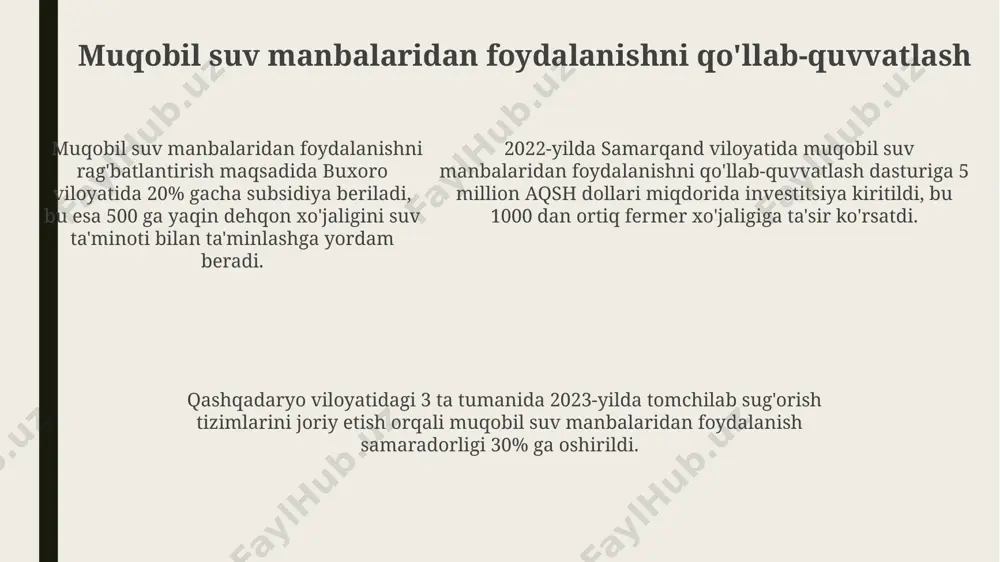 soliq siyosatining suv resurslarini boshqarishdagi roli - Page 5