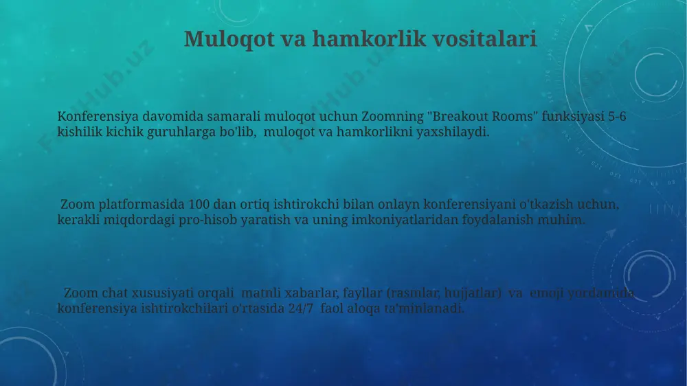 mavjud bo‘lib, ularning ma’lumotlarini himoya qilish uchun kuchli shifrlash texnologiyalaridan foydalaniladi. e'tiboringiz uchun rahmat @taqdimot_robot image3.png