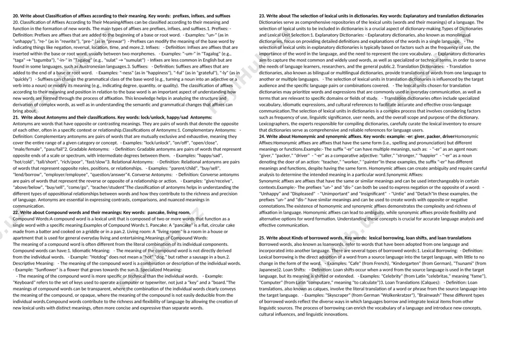 alingual/reflexive: used in linguistic and academic discourse to discuss and analyze language itself.linguistic features:1. lexical: specialized terminology, formal vocabulary, limited use of colloquialisms.2. grammatical: complex sentence structures, passive voice, impersonal constructions.3. rhetorical: objectivity, factuality, logical organization, impartiality.4. pragmatic: attention to audience, context, and communicative goals.5. stylistic: distinctive stylistic choices that reinforce the function of the text.these functional styles reflect the diverse ways in which language is used to achieve different communicative purposes in social, professional, and creative contexts. understanding these styles is crucial for effective communication, rhetorical analysis, and the study of language in use. 5. write about lexical stylistic devices: metaphor. key words: definition, main types, functions. definition of metaphor:metaphor is a figure of speech that makes a direct comparison between two seemingly unrelated things without using the words "like" or "as." it establishes an implicit association or equation between the two entities.main types of metaphor:1. conceptual metaphor: these …
