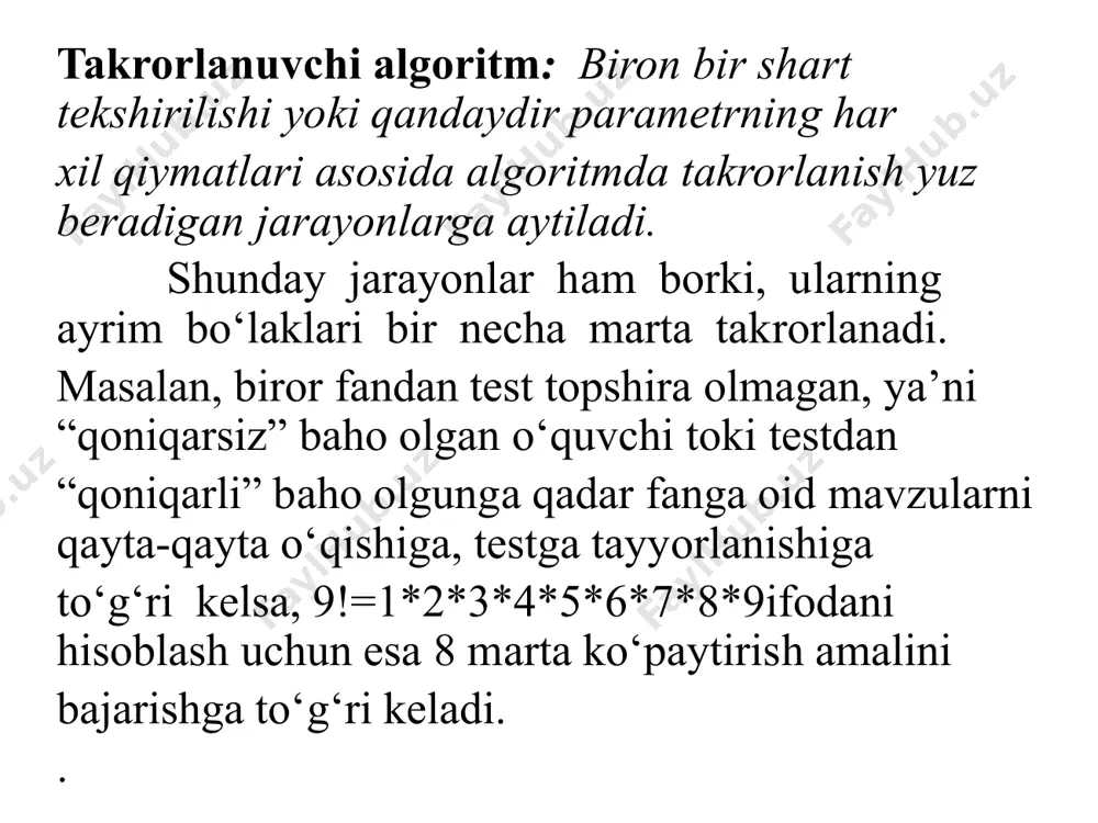 takrorlanuvchi algoritmlar - Page 3