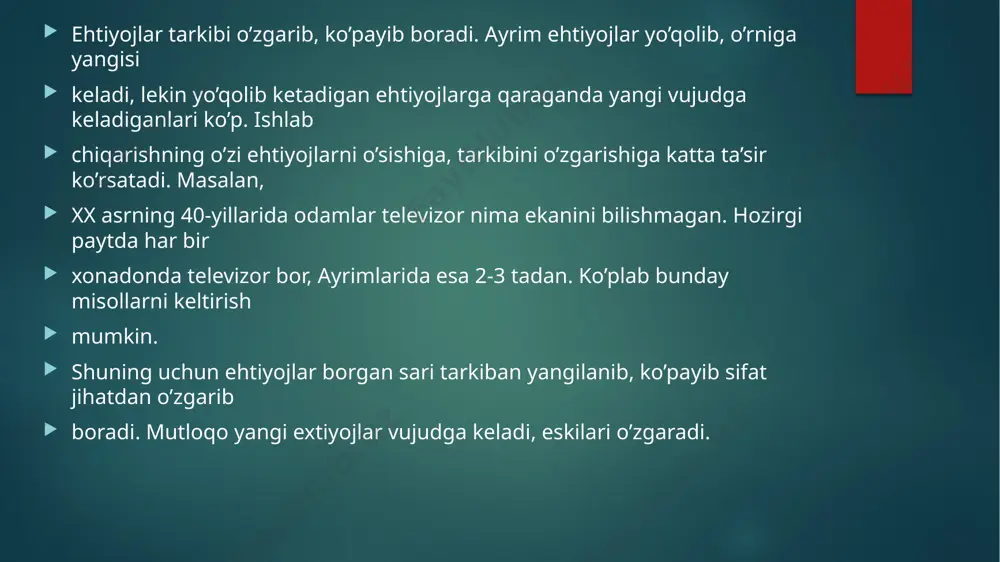 ehtiyojlarni yuksalib boorish qonuni - Page 5