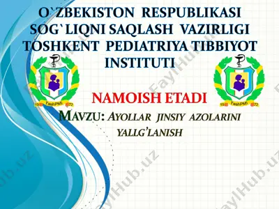 ayollar jinsiy azolari anatomiyasi — PPT