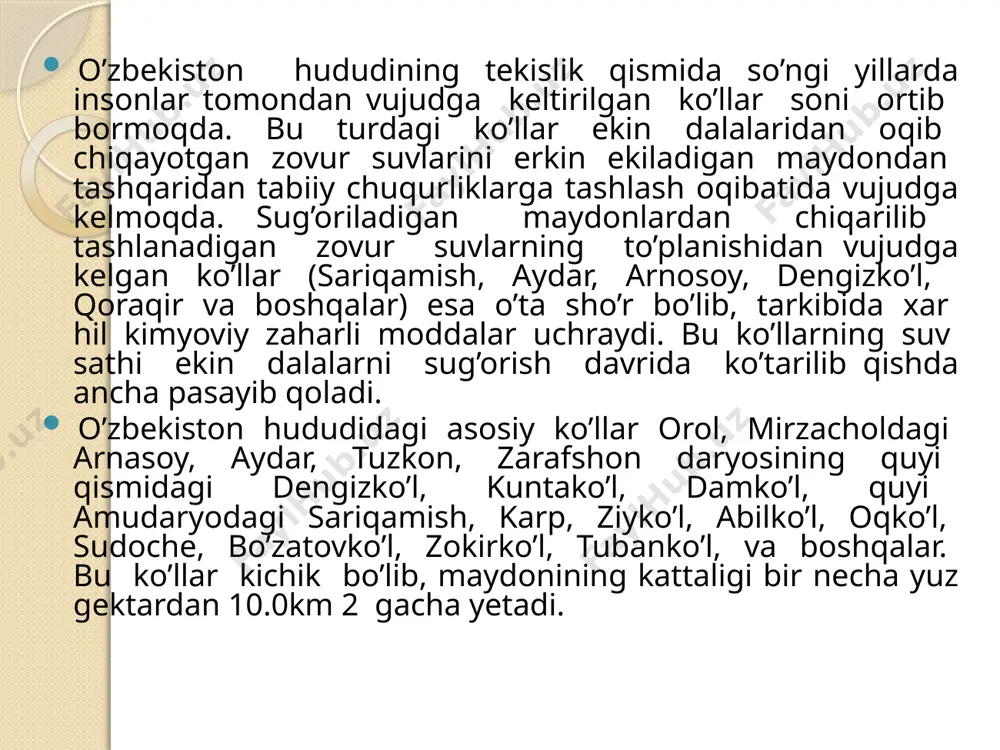 o’zbekiston ko’llari va suv omborlari - Page 5