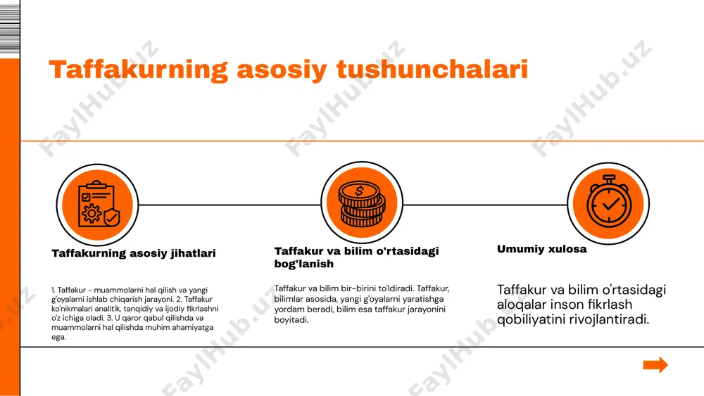 affaqiyatga olib keladi. taffakurning ta'siri taffakur shaxsiy hayotda insonning qarorlarini va fikrlarini shakllantiradi. masalan, yaxshi taffakur orqali inson o'z muammolarini hal qilishda yanada muvaffaqiyatli bo'lishi mumkin. jamiyatda esa taffakur ijtimoiy normativlar va qoidalarni belgilashga yordam beradi. bu ijtimoiy barqarorlikni ta'minlaydi va insonlar o'rtasida o'zaro tushunishni kuchaytiradi. madaniyatga kelsak, taffakur san'at va adabiyotga ta'sir etadi, yangi g'oyalarni va ijodiy yechimlarni keltirib chiqaradi. masalan, buyuk yozuvchilar va rassomlar o'z asarlarida taffakur natijasida paydo bo'lgan g'oyalarni aks ettiradilar. misol uchun, o'zbek adabiyotidagi buyuk shoirlar, o'z asarlarida taffakur orqali xalq g'oyalarini va urf-odatlarini ifodalaydilar. shuningdek, san'at asarlarida inson ruhiyatini taffakur orqali tasvirlash, madaniyatimizni yanada boyitadi. photo by matthew tenbruggencate on unsplash taffakur va muvaffaqiyat taffakurning roli taffakur muvaffaqiyatga erishishda muhim ahamiyatga ega. u insonning o'z potentsialini to'liq ochishiga, maqsadlarini aniqlashiga va ularga erishish uchun zarur bo'lgan strategiyalarni ishlab chiqishga yordam beradi. taffakur jarayonida inson o'z kuchli tomonlarini aniqlab, muvaffaqiyatli qarorlar qabul qilish imkoniyatiga ega …