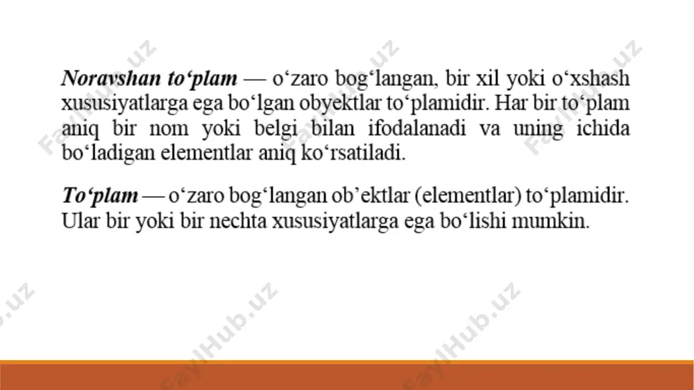 noravshan to'plamlar va ularning xossalari - Page 2