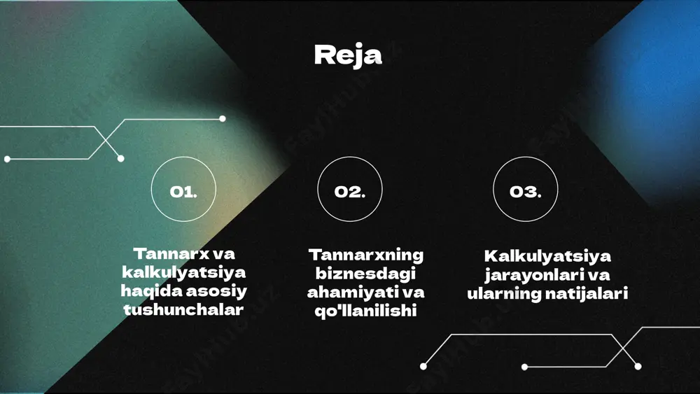 ya jarayonida quyidagi usullar qo'llaniladi: - statik kalkulyatsiya - dinamik kalkulyatsiya - o'lchovlar va tahlil usullari - hisob-kitob usullari ushbu usullar yordamida turli iqtisodiy vaziyatlar aniqlanadi. kalkulyatsiya biznesda muhim rol o'ynaydi: - qaror qabul qilish jarayonini osonlashtiradi - resurslarni samarali taqsimlashga yordam beradi - raqobatbardoshlikni oshiradi - risklarni kamaytiradi. tannarx va kalkulyatsiya o'rtasidagi farqlar tannarx va kalkulyatsiya o'rtasidagi asosiy farqlar quyidagilardir: tannarx - mahsulot yoki xizmatning xarajatlarini hisoblash va tahlil qilish jarayoni. bu jarayon ishlab chiqarishni optimallashtirishga yordam beradi. kalkulyatsiya esa, bu natijalarni tahlil qilib, qarorlar qabul qilishda muhim rol o'ynaydi. ularning o'zaro aloqasi yaxshilanishi kerak. misol uchun, agar kompaniya yangi mahsulot ishlab chiqarmoqchi bo'lsa, avval tannarx yordamida xarajatlarni hisoblaydi, so'ngra kalkulyatsiya orqali bu xarajatlarni tahlil qilib, foyda keltiradigan narxni belgilaydi. bu jarayonlar bir-birini to'ldiradi va muvaffaqiyatli biznes strategiyasini ishlab chiqishda muhim ahamiyatga ega. tannarx va kalkulyatsiya misollari amaliy misollar va tahlil tannarx va kalkulyatsiya jarayonlari iqtisodiyotda muhim ahamiyatga ega. …
