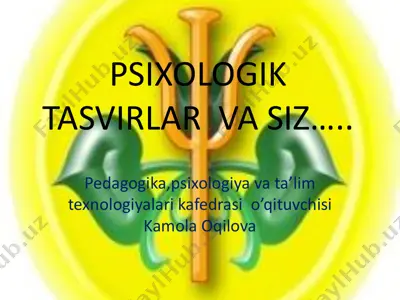 psixologik tasvirlar va siz — PDF