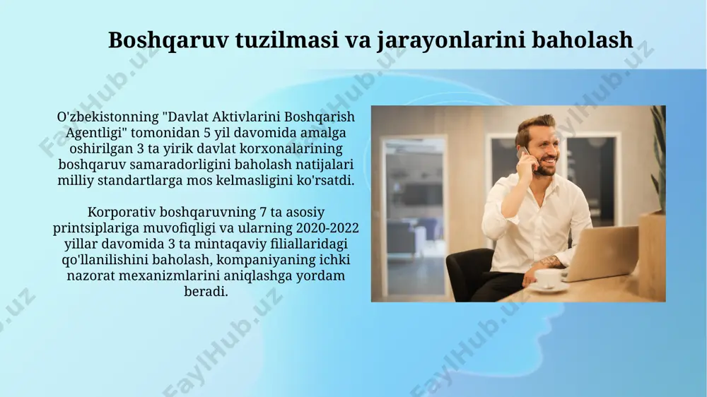 korparativ boshqaruv samaradorligini baholash usullari - Page 5