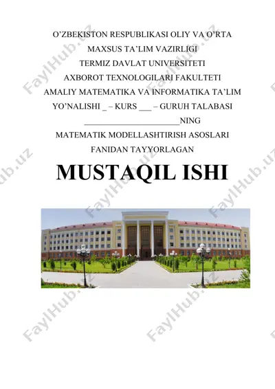 eksperiment natijalar ustida ishlash — DOCX