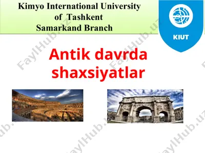to'maris shaxsiyati — PPT