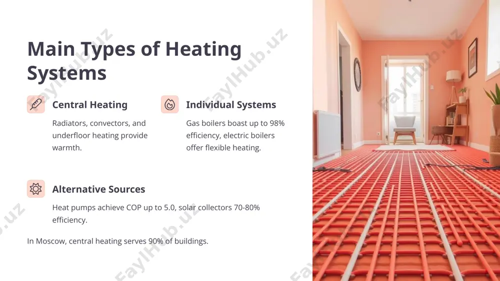 ces reduce carbon footprint significantly. refrigerants (freons) switching to eco-friendly options like r32, r290. europe is introducing restrictions on the use of freons. 7 conclusion: the future of heating and cooling 10-15% market growth annual increase in energy-efficient heating/cooling market. emphasis on energy efficiency and environmental friendliness. growth of smart systems and renewable sources. importance of proper system selection and maintenance. 8 9 image1.png image2.png image3.png image4.png image5.png image6.png image7.png image8.png image9.png image10.png image11.png image12.png image13.png image14.png image15.png image16.png image17.png image18.png image19.png
