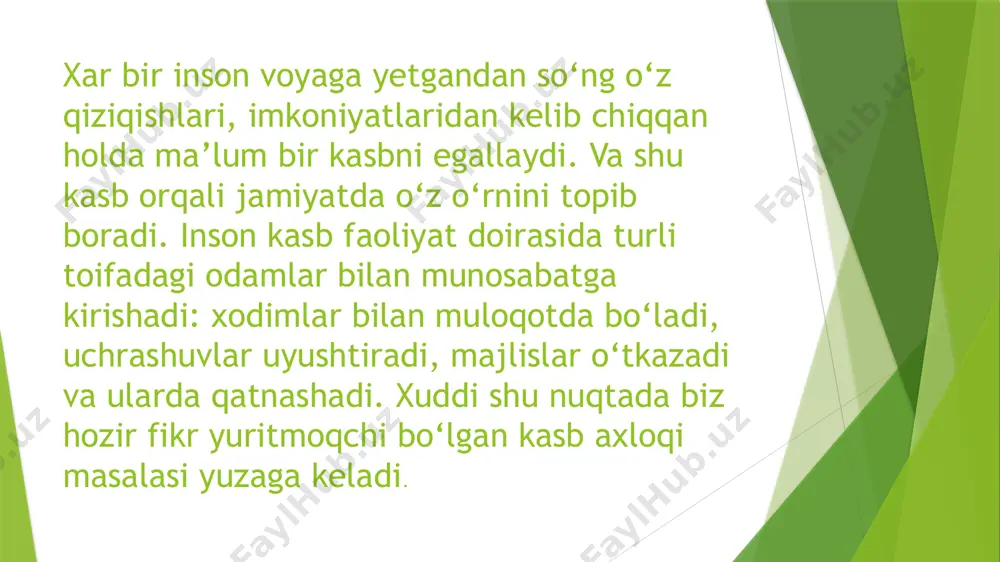 kasb etikasi fanining maqsadi vazifalari va ahamyati - Page 4